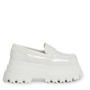 AZALEA WANG PLATFORM LOAFER - Aleo White sz 10